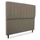 Cabeceira de quarto mavi 100cm em suede capuccino