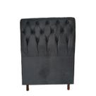 Cabeceira de Solteiro 90cm Viena MDP - Cinza 05 Cabeceira de Solteiro 90cm Viena MDP - Cinza 05