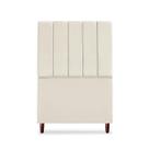 Cabeceira De Solteiro Carla 90 cm Com Frame Suede Bege Cabeceira De Solteiro Carla 90 cm Com Frame Suede Bege