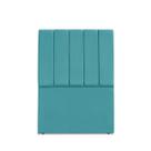 Cabeceira de Solteiro Dalia 100 cm Suede Azul Turquesa Com Frame Cabeceira de Solteiro Dalia 100 cm Suede Azul Turquesa Com Frame