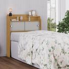 Cabeceira de Solteiro Flex Marta Naturalle Off White