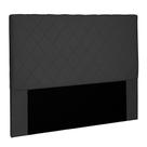 Cabeceira Decorativa 1,40M Baelon Suede Preto G63 - Gran Belo