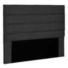 Cabeceira Decorativa 1,40M Guess Suede Preto G63 - Gran Belo