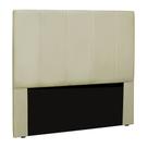 Cabeceira Decorativa Casal 1,40M Erza PU Marfim G63 - Gran Belo