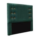 Cabeceira Decorativa Casal 1,40M Kors Veludo Verde Floresta G63 - Gran Belo