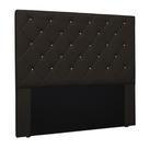 Cabeceira Decorativa Casal 1,40M Tàzio PU Marrom G63 - Gran Belo