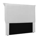 Cabeceira Decorativa Casal 1,40M Trento PU Branco G63 - Gran Belo