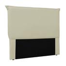 Cabeceira Decorativa Casal 1,40M Trento PU Marfim G63 - Gran Belo