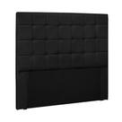 Cabeceira Decorativa Casal 1,40M Tropea PU Preto G63 - Gran Belo