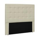 Cabeceira Decorativa King Size 1,95M Tropea PU Marfim G63 - Gran Belo