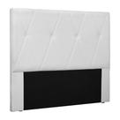 Cabeceira Decorativa King Size 1,95M Yves PU Branco G63 - Gran Belo Cabeceira Decorativa King Size 1,95M Yves PU Branco G63 - Gran Belo
