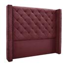 Cabeceira Decorativa King Size 2,19M Loewe Veludo Vinho G63 - Gran Belo