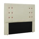 Cabeceira Decorativa Queen Size 1,60M Kors PU Marfim G63 - Gran Belo