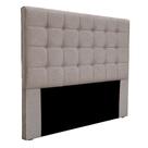Cabeceira Decorativa Queen Size 1,60M Tropea Linho Areia G63 - Gran Belo