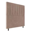 Cabeceira Decorativa Udine King 193cm Veludo Bege G32 - Gran Belo