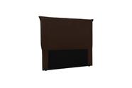 Cabeceira Decorativa Veneza Spezzia Suede Café 0,90cm