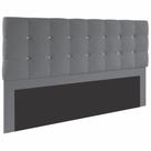 Cabeceira Denken Paris para Cama Box King 195cm - Cinza