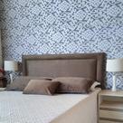 Cabeceira Durasi Liso Diamond Marrom Suede Liso King 195 X 120 Cm
