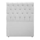 Cabeceira E Box Paris Solteiro 90cm Em Material Sintético Branco