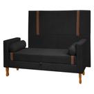 Cabeceira e Calçadeira Baú Box Casal King Size 195cm Bouclê