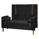 Cabeceira e Calçadeira Baú Box Casal King Size 195cm Bouclê