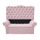 Cabeceira e Recamier Virginia Ideal Para Cama Box Casal 140cm
