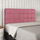 Cabeceira Emma para Quarto de Casal 140cm Rosa