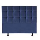 Cabeceira Espanha Cama Box Casal 160 cm Suede Azul