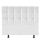 Cabeceira Espanha Cama Box Casal 160 cm Suede Branco