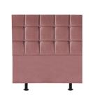 Cabeceira Espanha Cama Box solteiro 100 cm Suede Rose