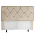 Cabeceira Essenza Casal 140cm Suede Bege Élpis Móveis