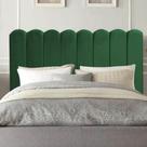 Cabeceira Estofada Alanis 195CM King Suede Verde - D A DECOR