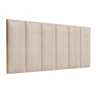 Cabeceira Estofada Almofadada Lisa Cama Queen 1,60 -