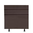Cabeceira Estofada Argentina 90cm Solteiro Para Cama Colchão Box Quarto material sintético Marrom - Aurora Line
