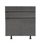 Cabeceira Estofada Argentina 90cm Solteiro Para Cama Colchão Box Quarto Suede Cinza Escuro Grafite - Aurora Line