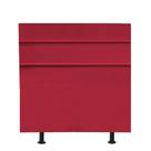 Cabeceira Estofada Argentina 90cm Solteiro Para Cama Colchão Box Quarto Suede Vermelho - Aurora Line