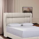 Cabeceira Estofada Athenas 207cm Cama Box King Size Linho Cabeceira Estofada Athenas 207cm Cama Box King Size Linho