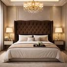 Cabeceira Estofada Auren Para Cama Box Casal King Size 1.95cm Cor:Bege Cabeceira Estofada Auren Para Cama Box Casal King Size 1.95cm Cor:Bege