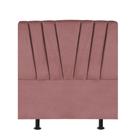 Cabeceira Estofada Bélgica 100cm Solteiro Para Cama Colchão Box Quarto Suede Rose Gold - Aurora Line
