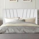 Cabeceira Estofada Bélgica 160cm Queen Size Para Cama Colchão Box Quarto material sintético Branco - Aurora Line