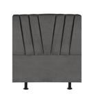 Cabeceira Estofada Bélgica 90cm Solteiro Para Cama Box Quarto material sintético Cinza - Gat Magazine Cabeceira Estofada Bélgica 90cm Solteiro Para Cama Box Quarto material sintético Cinza - Gat Magazine