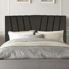 Cabeceira Estofada Bélgica 90cm Solteiro Para Cama Colchão Box Quarto Linho Marrom - Aurora Line