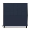 Cabeceira Estofada Box Casal King Size Encosto Para Cama Barcelona 195x126 CM Azul Marinho JBE Móveis Cabeceira Estofada Box Casal King Size Encosto Para Cama Barcelona 195x126 CM Azul Marinho JBE Móveis
