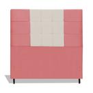 Cabeceira Estofada Box Solteiro Encosto Para Cama Barcelona 94x126 Composê Rosa/Bege JBE Móveis Cabeceira Estofada Box Solteiro Encosto Para Cama Barcelona 94x126 Composê Rosa/Bege JBE Móveis