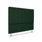 Cabeceira Estofada Cama Box Casal 140 cm Carla Premium - Verde