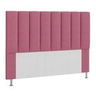 Cabeceira Estofada Cama Box Casal 140 cm Carla - Rosa