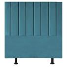 Cabeceira Estofada Cama Box Casal 140 Cm Sophia Carla Suede Azul Turquesa