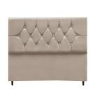 Cabeceira Estofada Cama Box Casal 140 cm Suede Ayla