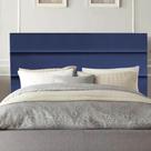 Cabeceira Estofada Cama Box Casal 140cm Argentina Suede Azul- MABE MAGAZINE
