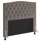 Cabeceira Estofada Cama Box Casal King Size Greta 193cm com Frame Suede Bege - Desk Design Cabeceira Estofada Cama Box Casal King Size Greta 193cm com Frame Suede Bege - Desk Design